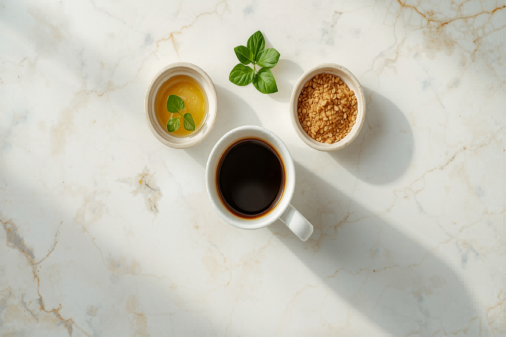 Adoçantes naturais para o café